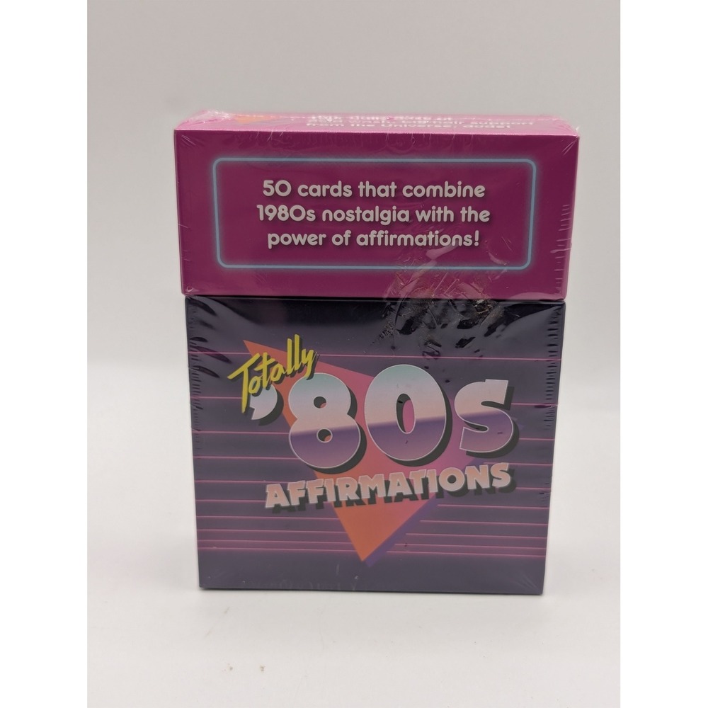 Knock Knock Totally 80s Affirmations Card Deck‎ 50 Count 1980s Nostalgia New